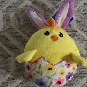 Dog toy chick! Yellow Plush Chick with Bunny Ears